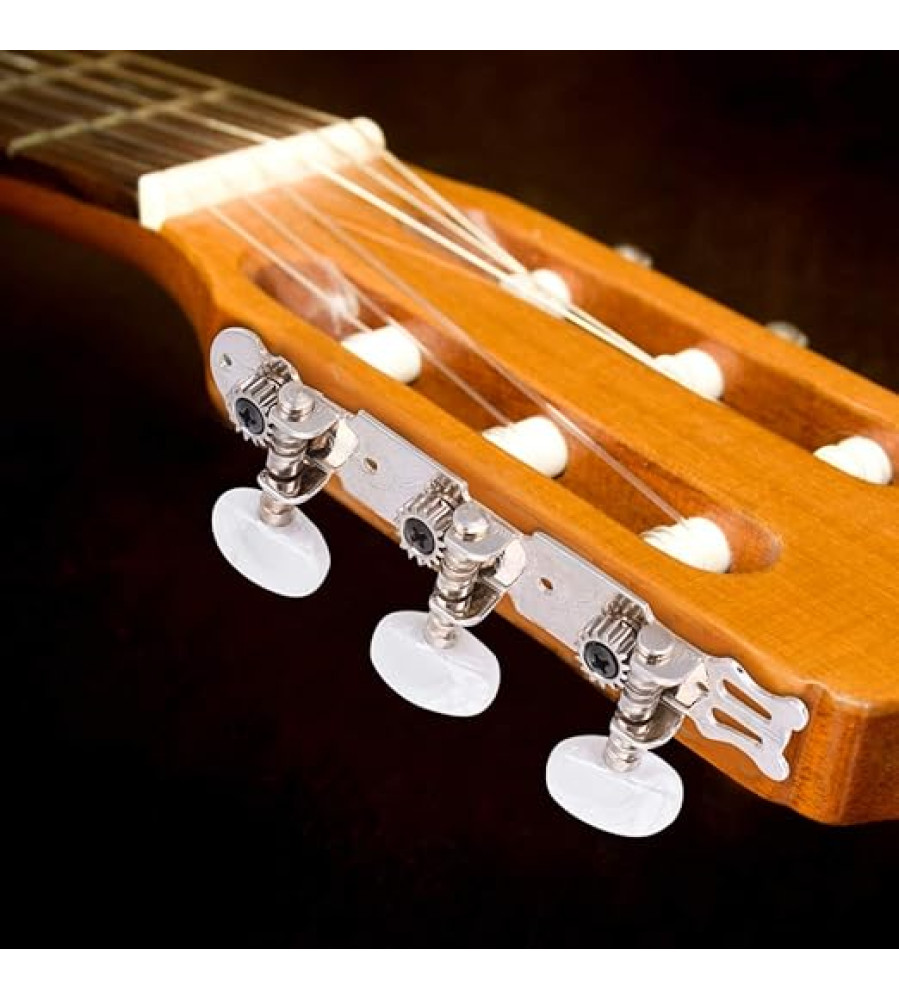 Classical Guitar Machine Heads,3+3 Acrylic Guitar String Tuning Peg 